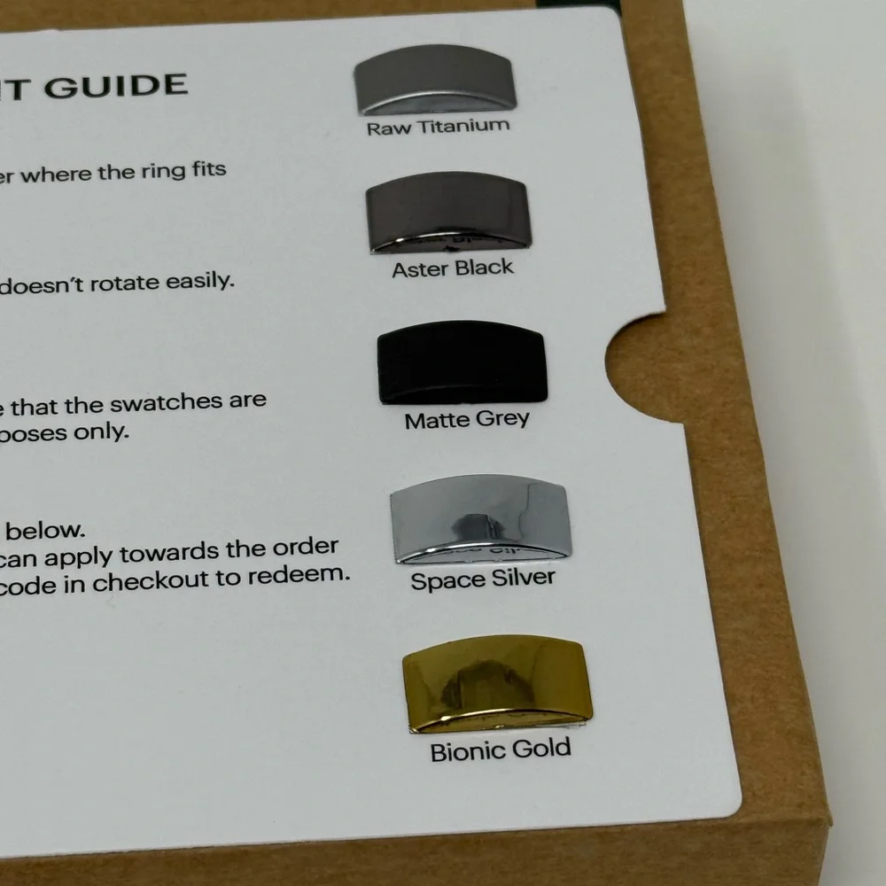 Ultrahuman Ring AIR Black Sizing Kit – Complete Sizes 5–14
